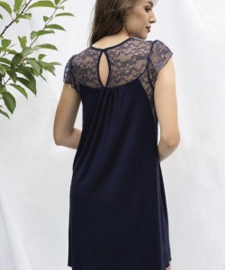 Жіноча сорочка з ніжної віскози Shato 2313 navy blue Жіноча сорочка з ніжної віскози Shato 2313 navy blue