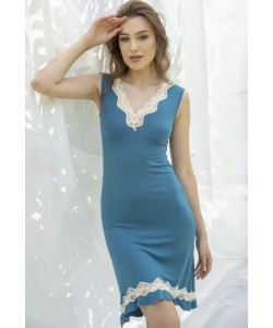 Жіноча сорочка з ніжної віскози Shato 2316 turquoise