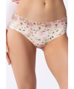Безшовні трусики сліп з мереживним поясом Julimex Hipster jasmine 