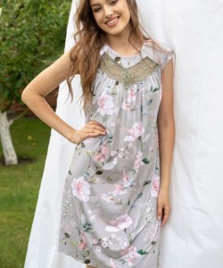 Жіноча сорочка з ніжної віскози Shato 2312 animal print 