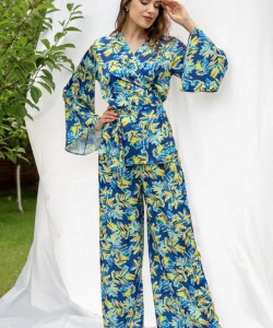 Комплект жіночий з шовку Армані Shato 2304 blue Комплект жіночий з шовку Армані Shato 2304 blue