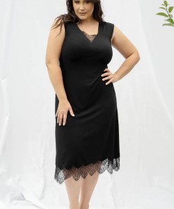 Жіноча сорочка з ніжної м'якої віскози 2310 black Жіноча сорочка з ніжної м'якої віскози 2310 black