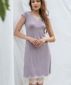 Жіноча сорочка з ніжної м'якої віскози 2310 lila 