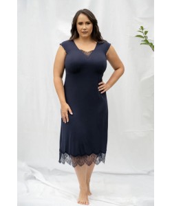 Жіноча сорочка з ніжної м'якої віскози 2310 navy blue