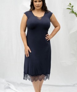 Жіноча сорочка з ніжної м'якої віскози 2310 navy blue