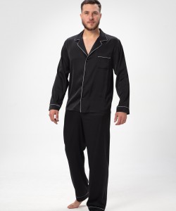 Чоловіча піжама з шовку Армані Shato 2503/1 black 