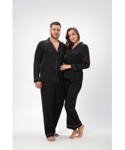 Чоловіча піжама з шовку Армані Shato 2503/1 black 