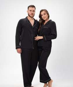 Домашній комплект з шовку Армані Shato 2503 black Домашній комплект з шовку Армані Shato 2503 black