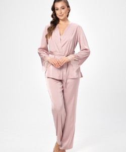 Домашній комплект з шовку Армані Shato 2504 pudra