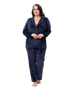 Велюровий домашній комплект Shato 2528 navy blue 