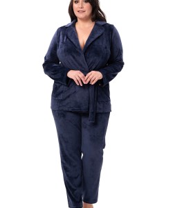 Велюровий домашній комплект Shato 2528 navy blue 