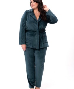 Велюровий домашній комплект Shato 2528 turquoise Велюровий домашній комплект Shato 2528 turquoise