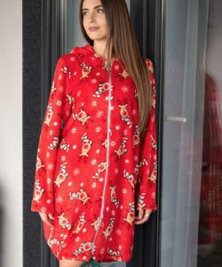 Жіночий флісовий халат Wiktoria 1412 Жіночий флісовий халат Wiktoria 1412