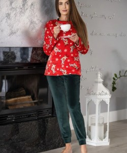 Домашній флісовий комплект Wiktoria 1411 Домашній флісовий комплект Wiktoria 1411