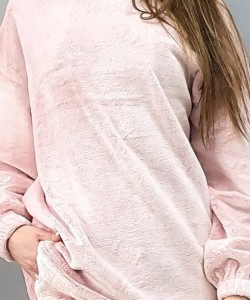 Домашній флісовий комплект Wiktoria 1429 рожевий Домашній флісовий комплект Wiktoria 1429 рожевий