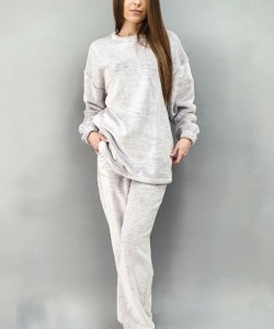 Домашній флісовий комплект Wiktoria 1429 меланж
