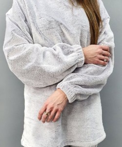 Домашній флісовий комплект Wiktoria 1429 меланж Домашній флісовий комплект Wiktoria 1429 меланж