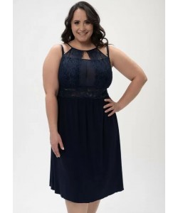 Жіноча сорочка з ніжної м'якої віскози Shato 2434 navy blue Жіноча сорочка з ніжної м'якої віскози Shato 2434 navy blue