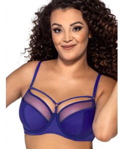 Напівм'який бюстгальтер з блискучою обробкою швів та декоративними бретелями Ava 1030/1 Iris