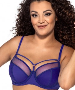 Напівм'який бюстгальтер з блискучою обробкою швів та декоративними бретелями Ava 1030/1 Iris