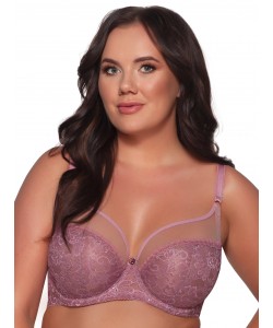 М'який бюстгальтер бузкового кольору з мереживними чашками Ava 1396 Lily