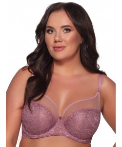 М'який бюстгальтер бузкового кольору з чашками з ніжного мережива для жінок з великими грудьми Ava 1396 Lily Maxi