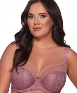 М'який бюстгальтер бузкового кольору з чашками з ніжного мережива для жінок з великими грудьми Ava 1396 Lily Maxi