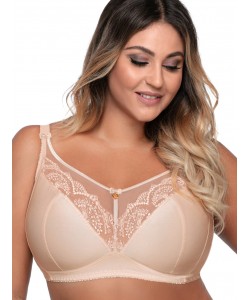 М'який бежевий бюстгальтер топ без кісточок Ava 1691/1 Beige