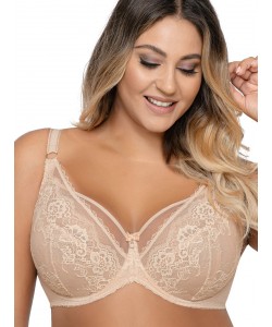 М'який мереживний бюстгальтер бралет Ava 1824 Beige Maxi М'який мереживний бюстгальтер бралет Ava 1824 Beige Maxi