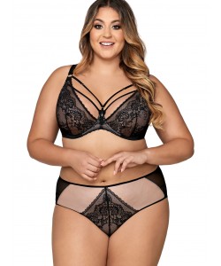 М'який мереживний бюстгальтер бралет Ava 1824 Black Maxi