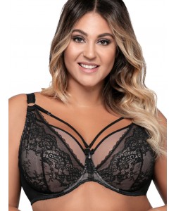 М'який мереживний бюстгальтер бралет Ava 1824 Black Maxi М'який мереживний бюстгальтер бралет Ava 1824 Black Maxi