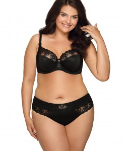 Елегантний чорний бюстгальтер закритого типу Ava 1922 Black maxi Елегантний чорний бюстгальтер закритого типу Ava 1922 Black maxi