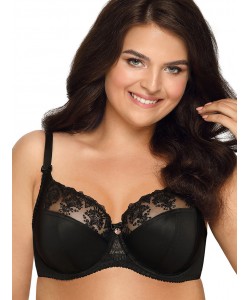 Елегантний чорний бюстгальтер закритого типу Ava 1922 Black maxi