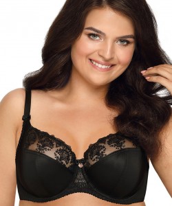 Елегантний чорний бюстгальтер закритого типу Ava 1922 Black maxi