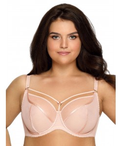 Ніжно-бежевий бюстгальтер з оригінальними бретелями Ava 1923 Beige
