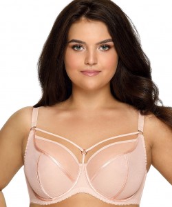Ніжно-бежевий бюстгальтер з оригінальними бретелями Ava 1923 Beige