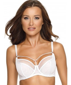 Стильний білий бюстгальтер з декоративними бретелями Ava 1923 Protea white