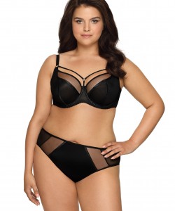 М'який чорний бюстгальтер з декоративними бретелями Ava 1923 maxi М'який чорний бюстгальтер з декоративними бретелями Ava 1923 maxi
