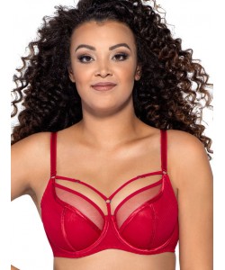 М'який бюстгальтер із декоративними бретелями Ava 1923 Red