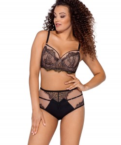 Подовжений мереживний бюстгальтер пуш-ап Ava 2007 Black Подовжений мереживний бюстгальтер пуш-ап Ava 2007 Black