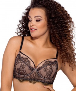 Подовжений мереживний бюстгальтер пуш-ап Ava 2007 Black