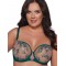 М'який бюстгальтер з вишивкою блискучими нитками Ava 2088 Emerald