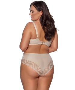 Мереживний бюстгальтер бежевий пуш-ап Ava 2104 Beige