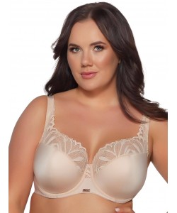 Напівм'який бежевий глибокий бюстгальтер закритого типу з мереживом Ava 2105 Beige Напівм'який бежевий глибокий бюстгальтер закритого типу з мереживом Ava 2105 Beige