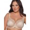 Напівм'який бежевий глибокий бюстгальтер закритого типу з мереживом Ava 2105 Beige Maxi