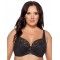 Закритий зручний м'який бюстгальтер з розкішним чорним мереживом Ava 2106 Black Maxi