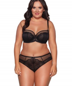 М'який чорний бюстгальтер із мереживними чашками Ava 2109 Black SSS М'який чорний бюстгальтер із мереживними чашками Ava 2109 Black SSS
