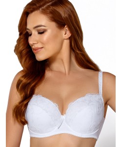 Ущільнений мереживний бюстгальтер закритого типу Nipplex Edyta