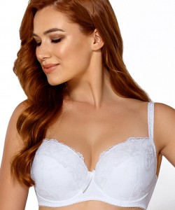 Ущільнений мереживний бюстгальтер закритого типу Nipplex Edyta