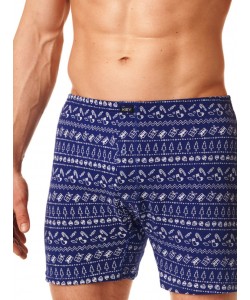 Чоловічі бавовняні труси боксери з малюнком Key MXC 915 B22